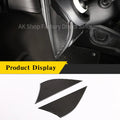For Mercedes Benz Smart 453 2016-2021 Real Carbon Fiber Car Door Buffer Scratch Pad Panel Cover Sticker Car Interior Accessories