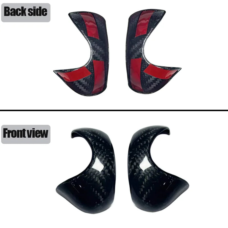 For Mercedes-Benz Smart Fortwo 451 2009-2015 Real Carbon Fiber Car Center Console Gear Shift Cover Upgrade Car Accessories