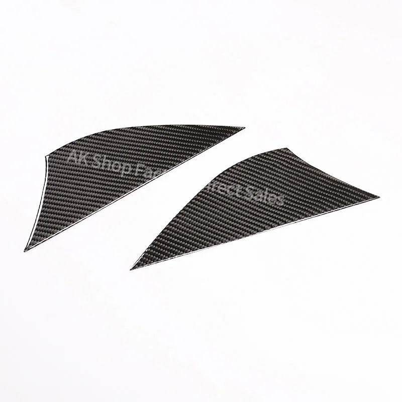 For Mercedes Benz Smart 453 2016-2021 Real Carbon Fiber Car Door Buffer Scratch Pad Panel Cover Sticker Car Interior Accessories