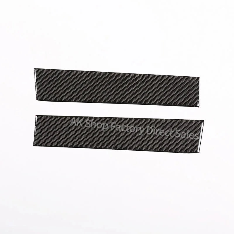 For Mercedes Benz Smart 2016-2021 Real Carbon Fiber Car Built-in Welcome Door Sill Scratch Panel Cover Sticker Car Accessories