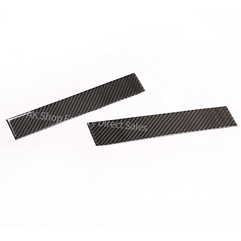 For Mercedes Benz Smart 2016-2021 Real Carbon Fiber Car Built-in Welcome Door Sill Scratch Panel Cover Sticker Car Accessories
