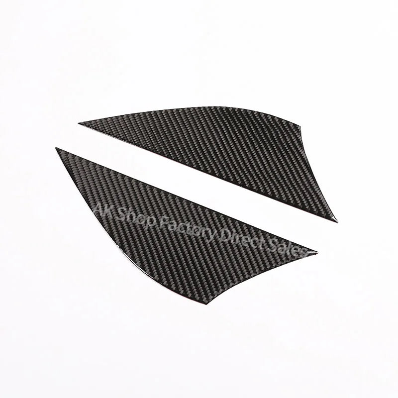 For Mercedes Benz Smart 453 2016-2021 Real Carbon Fiber Car Door Buffer Scratch Pad Panel Cover Sticker Car Interior Accessories