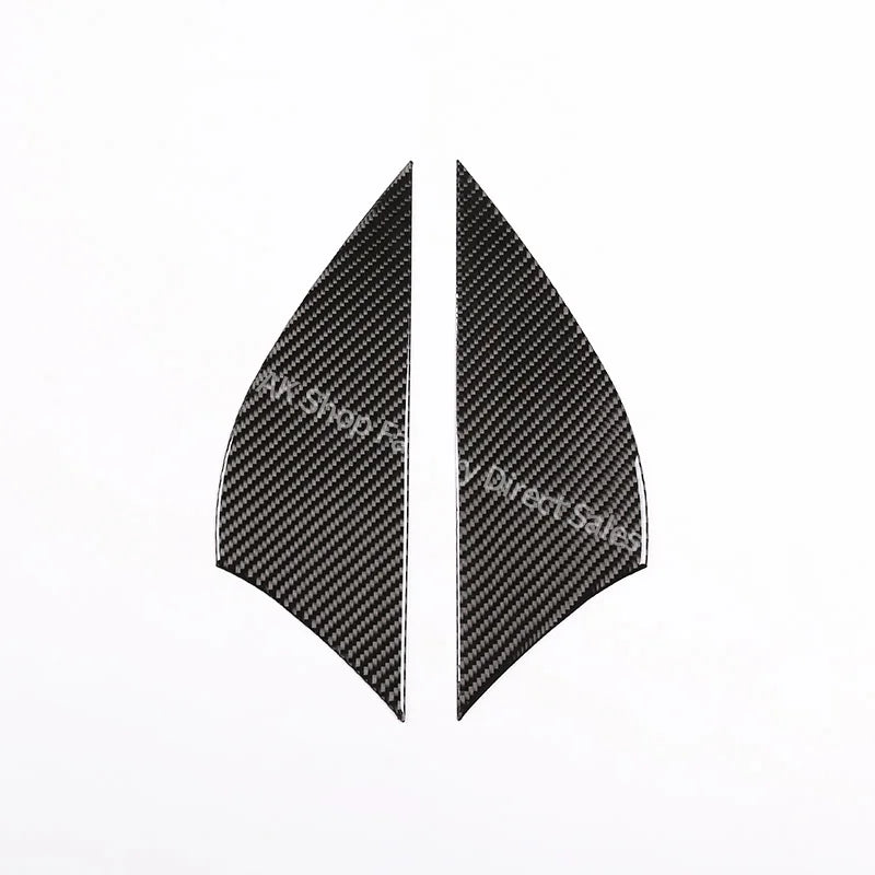 For Mercedes Benz Smart 453 2016-2021 Real Carbon Fiber Car Door Buffer Scratch Pad Panel Cover Sticker Car Interior Accessories